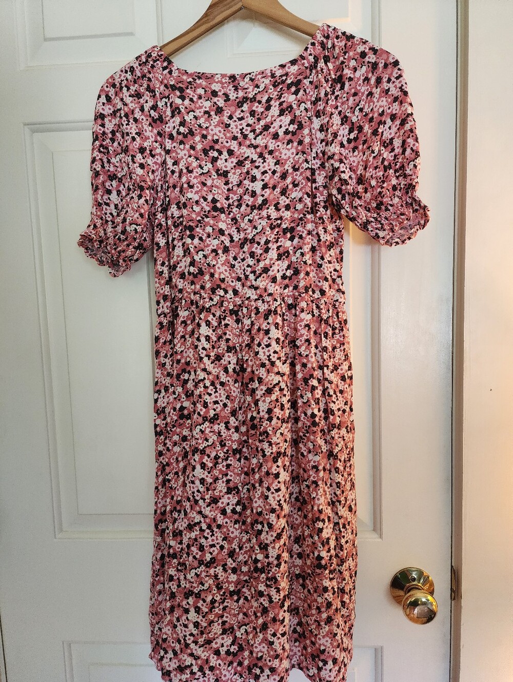 Seraphine Maternity Nursing Dress Pink Floral Size 4 Party Event Romantic - Picture 3 of 9